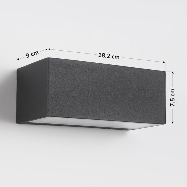 Modern outdoor wall light Kai - Black