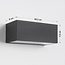 Outdoor wall light Kai - black with integrated LED