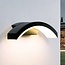 Design outdoor wall light Vic - black with integrated LED