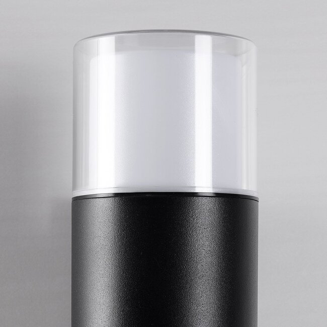 Round 2-light outdoor wall light Emmy - black with integrated LED