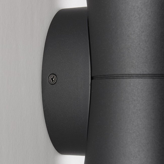 Design outdoor wall light Olympus - black with integrated LED