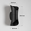 Design outdoor wall light Olympus - black with integrated LED