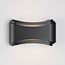 Modern outdoor wall light Ann - black with integrated LED