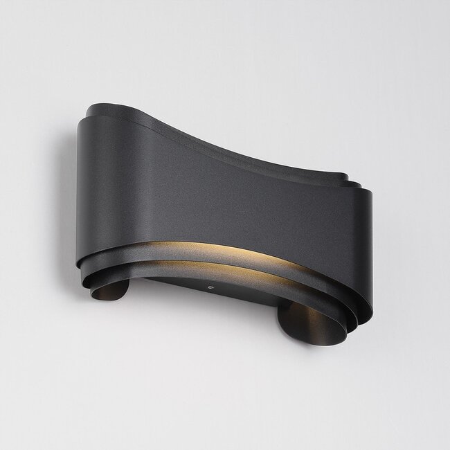 Modern outdoor wall lamp, Black - Ann