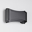 Modern outdoor wall light Ann - black with integrated LED