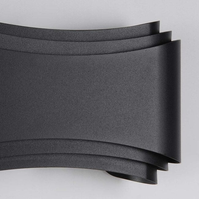 Modern outdoor wall lamp, Black - Ann