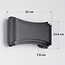 Modern outdoor wall light Ann - black with integrated LED