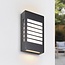 Outdoor wall light IP44 Pearlie - Black