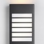 Outdoor wall light Pearlie - black with integrated LED