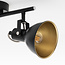 Black and Gold Designer lighting ceiling spotlight with two -light - Alexandria
