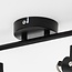 2-light designer ceiling spotlight Alexandria in black and gold