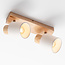Wood ceiling lamp with 2 spotlights - Vicky