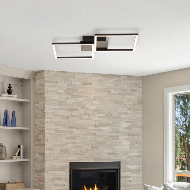 Designer ceiling light with integrated dimmable LED - Luxton