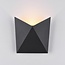 Designer outdoor wall light Milo - black with integrated LED