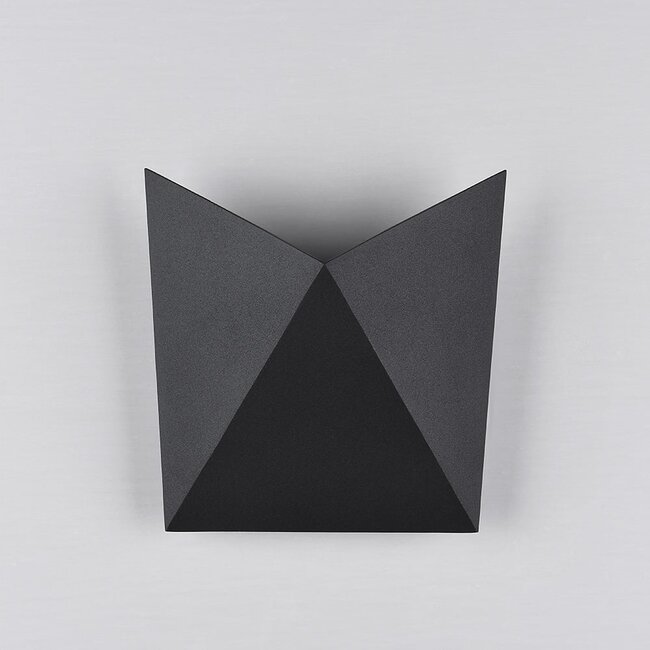 Designer outdoor wall light Milo - black with integrated LED