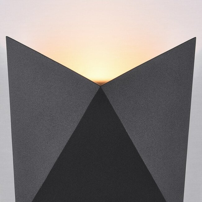 Designer outdoor wall light Milo - black with integrated LED