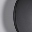 Round outdoor wall light Lune - black with integrated LED