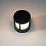 Round outdoor wall lamp Charlie - Black