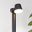 Adjustable outdoor floor lamp Cooper - black with integrated LED