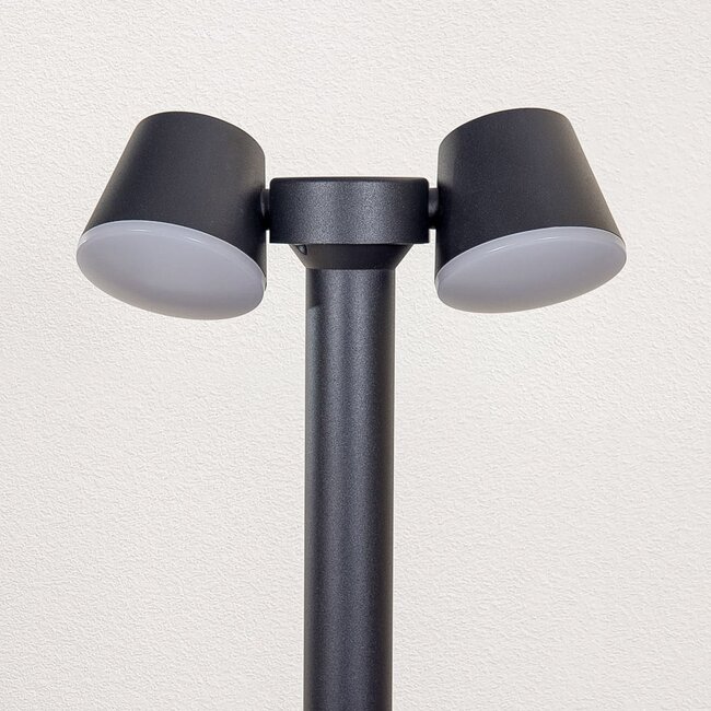 Adjustable outdoor floor lamp Penny - black with integrated LED