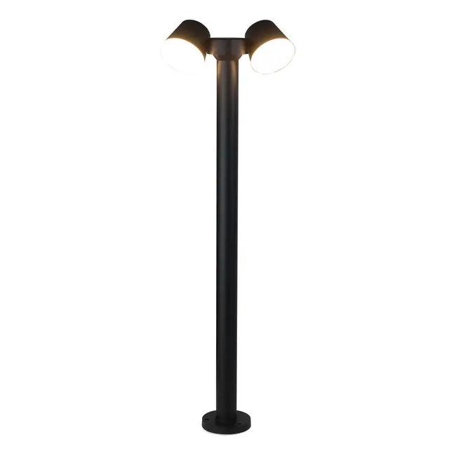 Adjustable outdoor floor lamp Penny - black with integrated LED