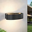 Design outdoor wall light Harley - black