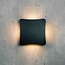 Square outdoor wall light Bonnie - black with integrated LED