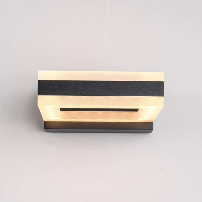 Modern square wall lamp Nori - Black