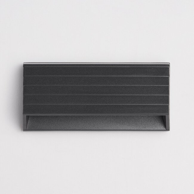 Industrial outdoor wall light Jane - black with integrated LED