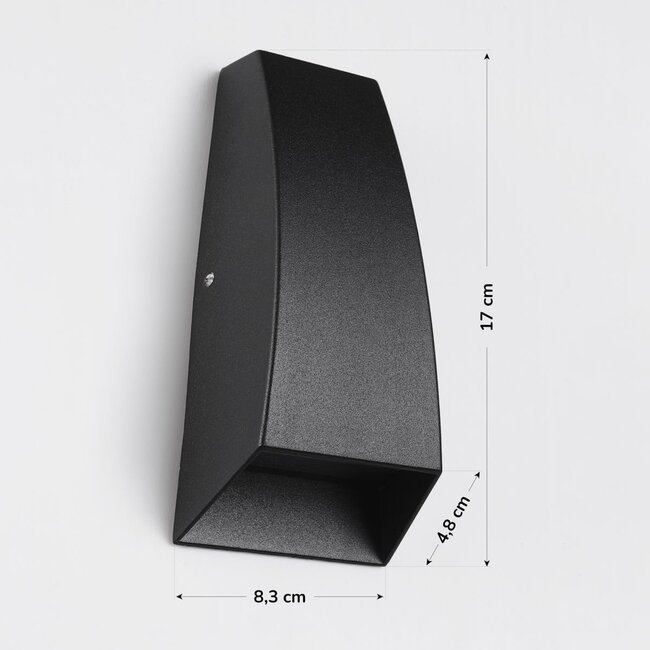 Rain 2-light wall lamp design - black