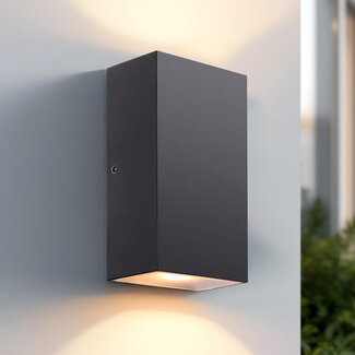 2-light outdoor wall lamp Cole - Black