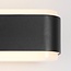 Design outdoor wall light Cale - black with integrated LED