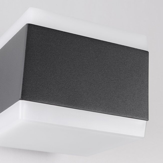 Modern outdoor wall light Mikki - black with integrated LED