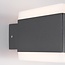 Modern outdoor wall light Mikki - black with integrated LED