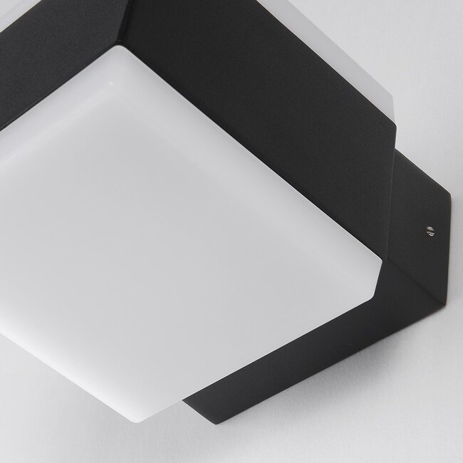 Modern outdoor wall light Mikki - black with integrated LED