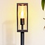 Black standing outdoor lamp - Teddy