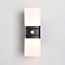Adjustable outdoor wall light Bobby with sensor - black integrated LED
