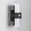 Adjustable outdoor wall light Bobby with sensor - black integrated LED