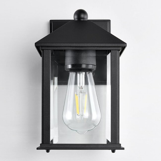 Rustic outdoor wall light Sammy - black