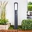 Modern standing outdoor lamp Reese with sensor - Black