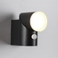 Adjustable outdoor wall light Demy with sensor - black