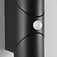 Adjustable round outdoor wall light Tess with sensor - Black