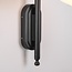Modern outdoor wall light Liza - black with integrated LED