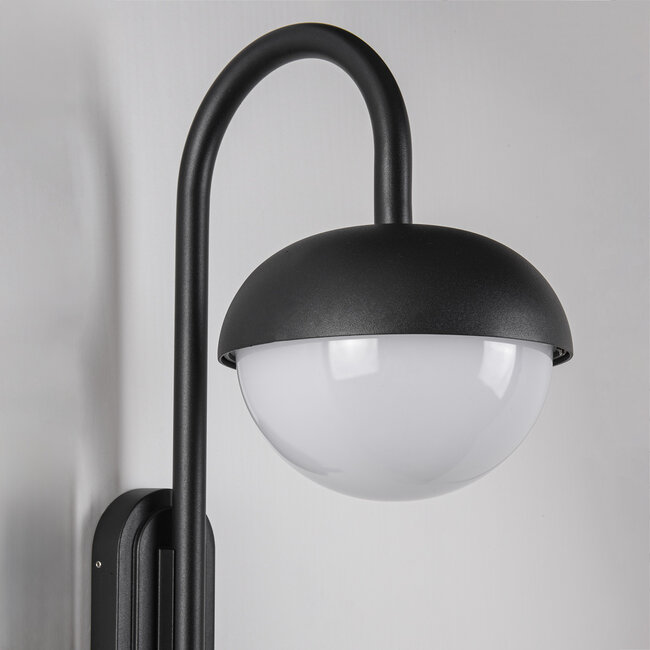 Modern outdoor wall light Liza - black with integrated LED