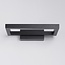 Designer outdoor wall light Isa - matt black with integrated LED