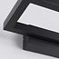 Designer outdoor wall light Isa - matt black with integrated LED