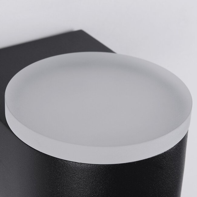 Outdoor wall light Feline with integrated LEDs - black