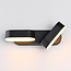 Adjustable 2-light outdoor wall light Stan - black with integrated LED