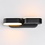 Adjustable 2-light outdoor wall light Stan - black with integrated LED