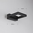 Designer outdoor wall light Vince - black with integrated LED
